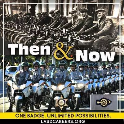 Image comparing old motorcycles and modern day ones