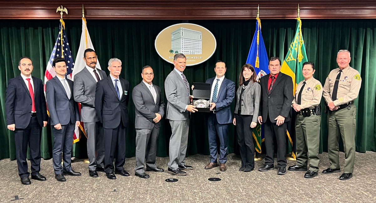 Search and rescue team is receiving recognition for work done in Turkey, Presented by Consul General.